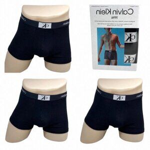 Calvin Klein 3 Pack Trunk Underwear Cotton Stretch NB3528001 Size Men's Black